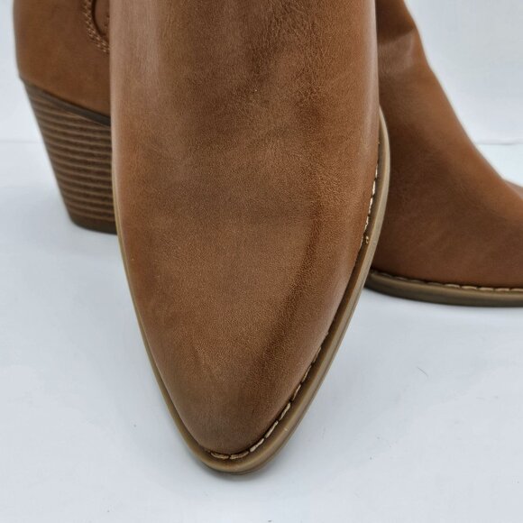 NWT A.N.A Cognac Ankle Booties With Memory Foam Womens Size 11M - Picture 2 of 9